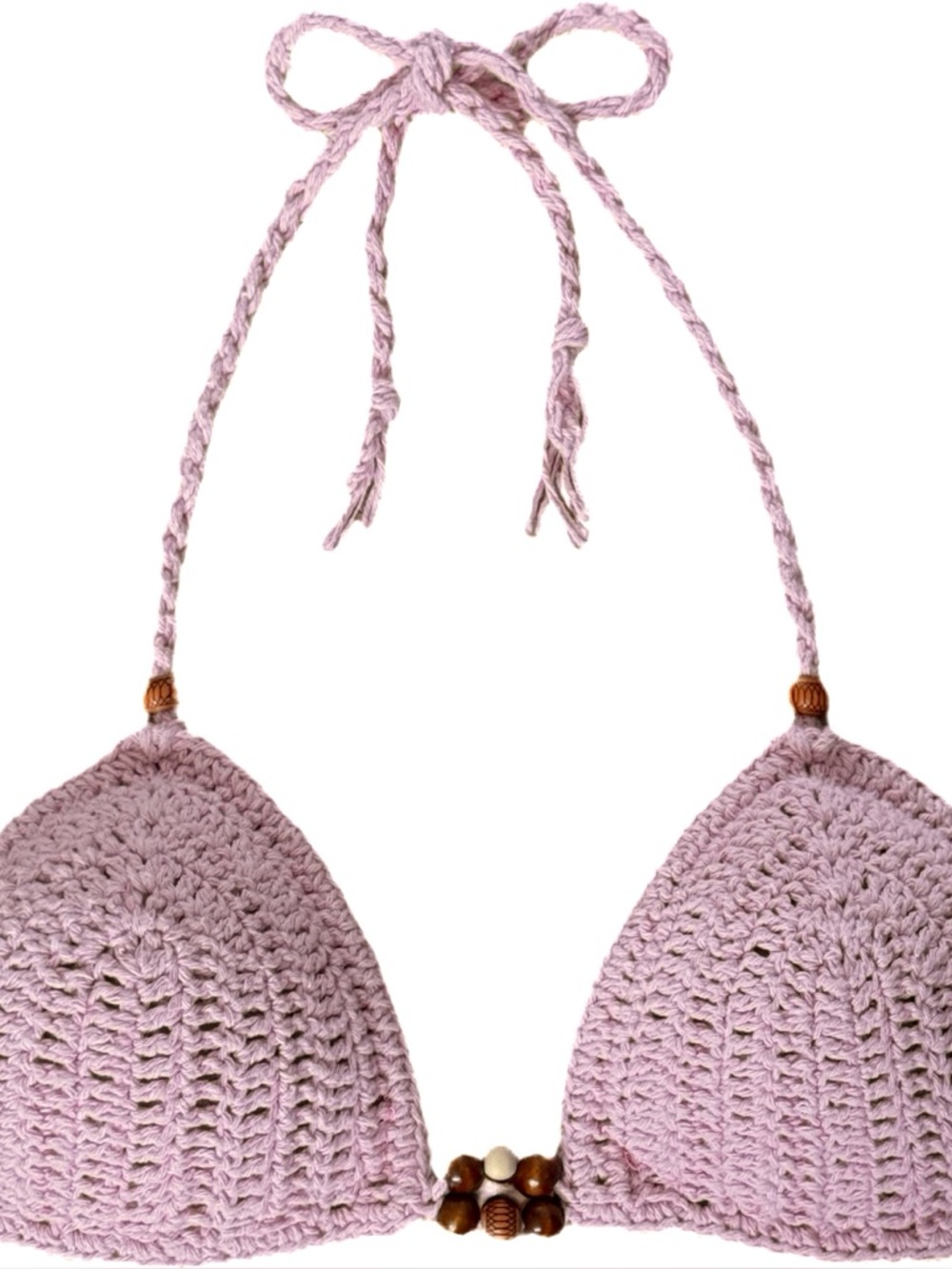 Beautiful Handmade Pink Crochet Top with Bead Accents